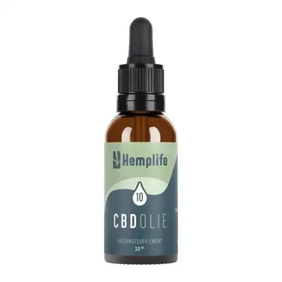 CBD Olie 10% Hemplife - 30ml - 1 flesje