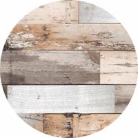 Tafelzeil rond 160cm woody bruin Tafelzeil rond 160cm woody bruin