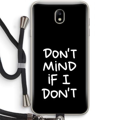 Don't Mind: Samsung Galaxy J7 (2017) Transparant Hoesje met koord