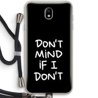 Don't Mind: Samsung Galaxy J7 (2017) Transparant Hoesje met koord