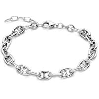 Armband Ankerschakel zilver 6 mm 16-19 cm