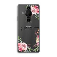 Rozen: Sony Xperia Pro-I Transparant Hoesje Rozen: Sony Xperia Pro-I Transparant Hoesje