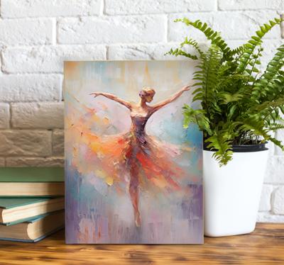 Balletdanser Canvas schilderij kunst