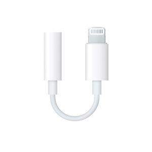 Apple Lightning-naar-mini-jack-adapter Oplader Wit