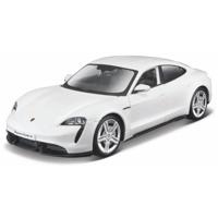 Maisto Modelauto - Porsche Taycan - wit - 7,5 x 3,5 cm