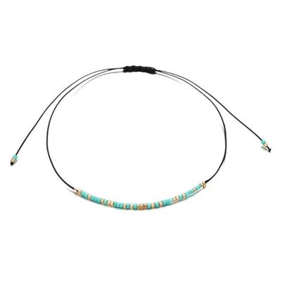 Kralen Armbandje Bohemian stijl - Blauw & Goud