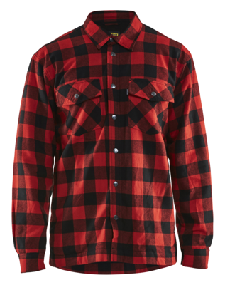 Blåkläder Overhemd flanel 32251131 | Rood/Zwart | Maat XL - 7330509414156