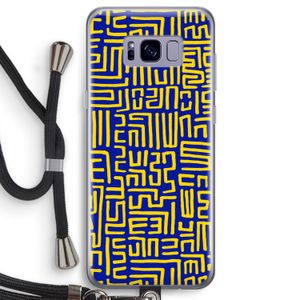 Majorelle Blue Print: Samsung Galaxy S8 Transparant Hoesje met koord