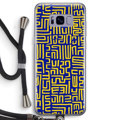 Majorelle Blue Print: Samsung Galaxy S8 Transparant Hoesje met koord