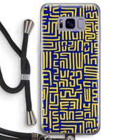 Majorelle Blue Print: Samsung Galaxy S8 Transparant Hoesje met koord