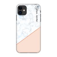 Marmer in stijl: Volledig geprint iPhone 11 Hoesje