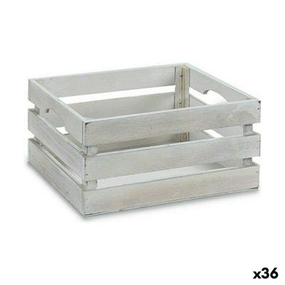 Decoratieve Doos Gift Decor Wit Hout Populier Populierenhout (36 Stuks)