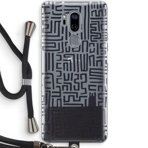 Moroccan Print: LG G7 Thinq Transparant Hoesje met koord