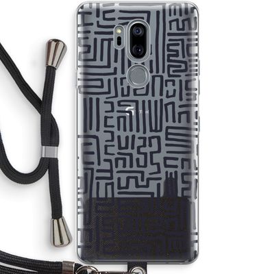 Moroccan Print: LG G7 Thinq Transparant Hoesje met koord