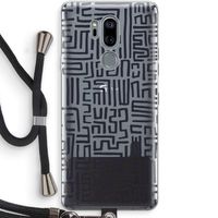 Moroccan Print: LG G7 Thinq Transparant Hoesje met koord