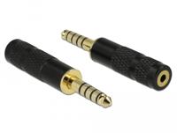 DeLOCK 5-pins stereo 4,4 mm male jack naar 4-pins stereo 2,5 mm female jack adapter adapter - thumbnail