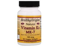 Natural Vitamin K2 as MK-7 100 mcg (60 Veggie Softgels) - Healthy Origins - thumbnail