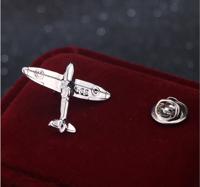 Retro lucht vliegtuig broches voor mannen (zilver) Retro lucht vliegtuig broches voor mannen (zilver)