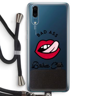 Badass Babes Club: Huawei P20 Transparant Hoesje met koord