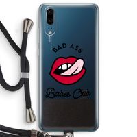 Badass Babes Club: Huawei P20 Transparant Hoesje met koord