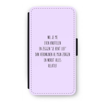 Relatief: iPhone X Flip Hoesje