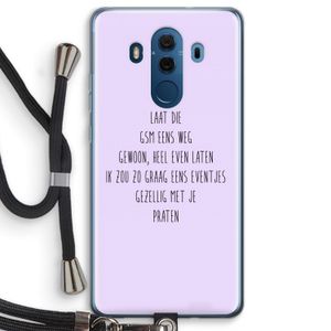GSM: Huawei Mate 10 Pro Transparant Hoesje met koord