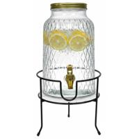 Drankdispenser/limonadetap - 6 ltr - inclusief standaard - 19 x 19 cm