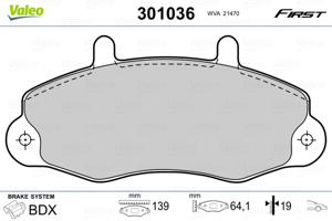 Valeo Remblokset 301036