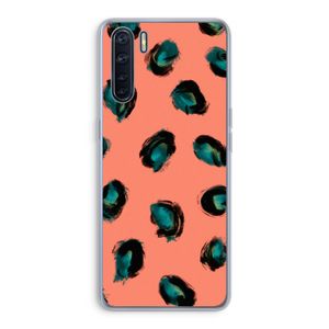 Pink Cheetah: Oppo A91 Transparant Hoesje