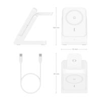 Draadloze oplader Aisens 4IN1 15WACCS Wit