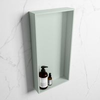 Mondiaz Easy nis 29.5x59.5x8cm - inbouw/opbouw - 1 open vak - Solid surface - Greey M80019Greey/Greey