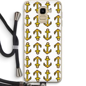 Musketon Anchor: Samsung Galaxy J6 (2018) Transparant Hoesje met koord
