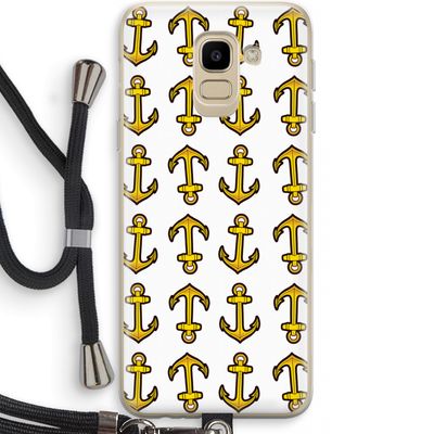 Musketon Anchor: Samsung Galaxy J6 (2018) Transparant Hoesje met koord