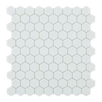 By Goof Mozaiek hexagon white 3,5x3,5cm