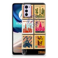 Motorola Moto G42 | Silliconen Back Cover | Postzegels