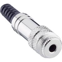 Lumberg 1522 01 Jackplug 3,5 mm Bus, recht Aantal polen: 3 Stereo Zilver 1 stuk(s)