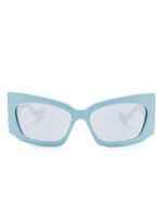 Gucci Eyewear lunettes de soleil à monture géométrique - Bleu - thumbnail