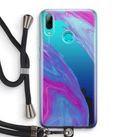 Zweverige regenboog: Huawei P Smart (2019) Transparant Hoesje met koord
