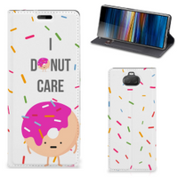 Sony Xperia 10 Flip Style Cover Donut Roze