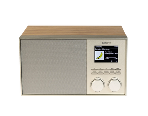 Geneva DeCon S internet, DAB+ en FM radio met Spotify en Bluetooth - champagne/walnoot