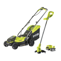 33cm Grasmaaier & 25cm Grastrimmer kit (incl. 1x4.0Ah accu) Ryobi - Ryobi
