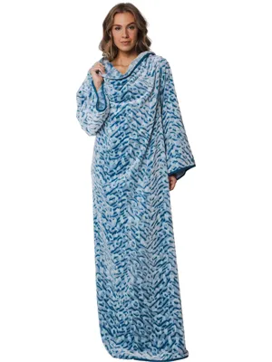 Rebelle dames fleece pyjama jurk - Draagbaar fleece denken
