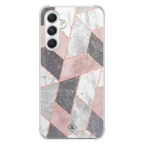 Samsung Galaxy A54 shockproof hoesje - Stone grid