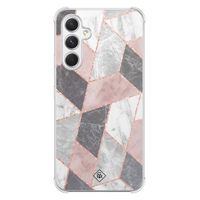 Samsung Galaxy A54 shockproof hoesje - Stone grid