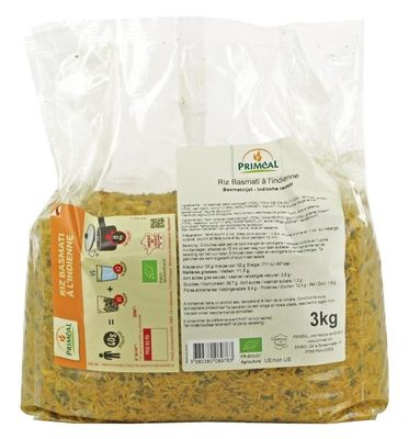 Primeal Basmati rijst Indiaase stijl bio (3 Kilogr)