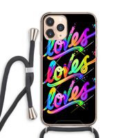 Loves: iPhone 11 Pro Transparant Hoesje met koord