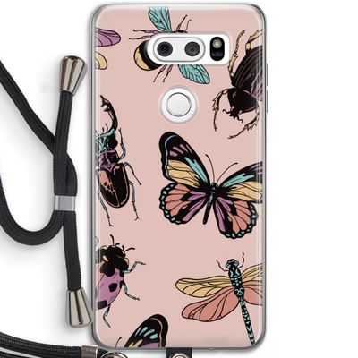 Tiny Bugs: LG V30 Transparant Hoesje met koord