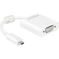 DeLOCK micro-hdmi naar vga adapter (wit)