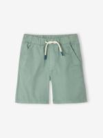 Elastische bermuda voor jongens dennen