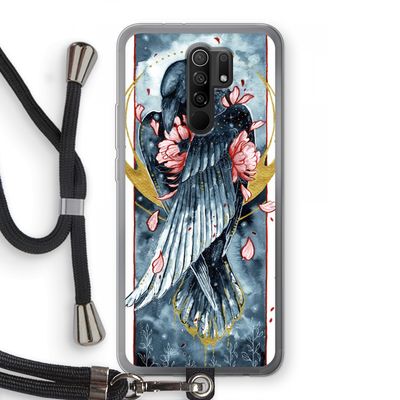 Golden Raven: Xiaomi Redmi 9 Transparant Hoesje met koord